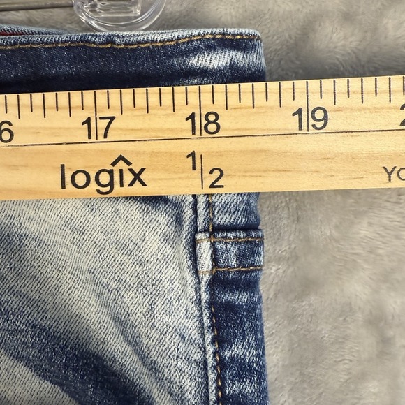 HARD SODA Men's Distressed Wash‎ Slim Fit Jeans W36 Blue Denim - Picture 3 of 8